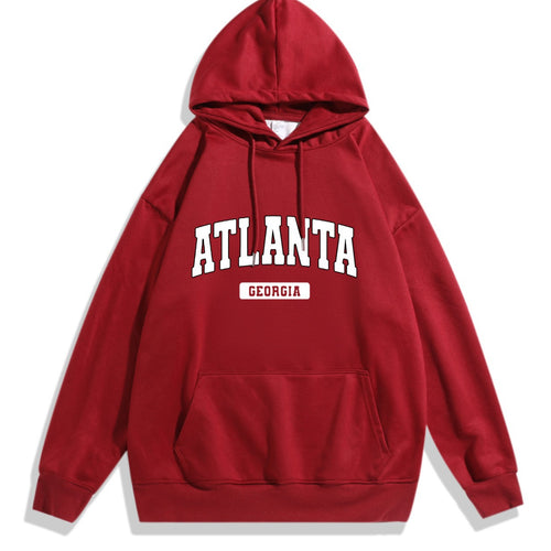 Damen Kapuzenpullover mit stylischem Atlanta-Print Skjora