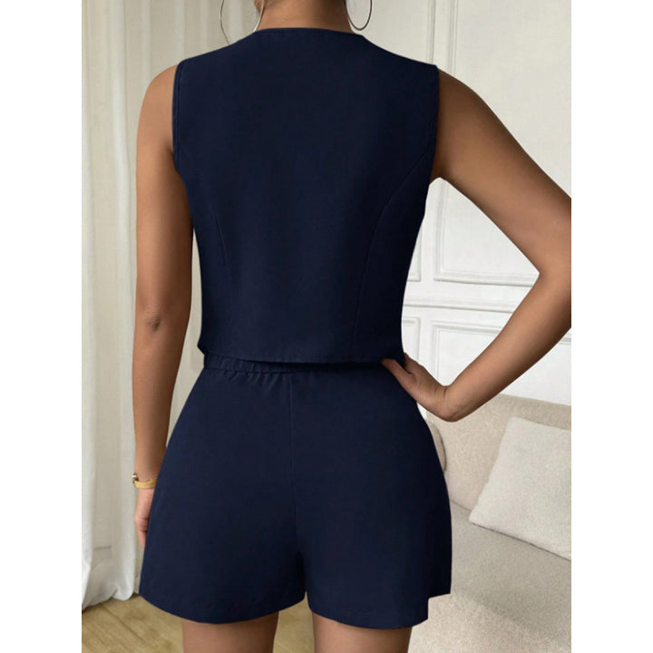 Dame Elegant jumpsuit med klassisk snitt og stilige knapper Skjora