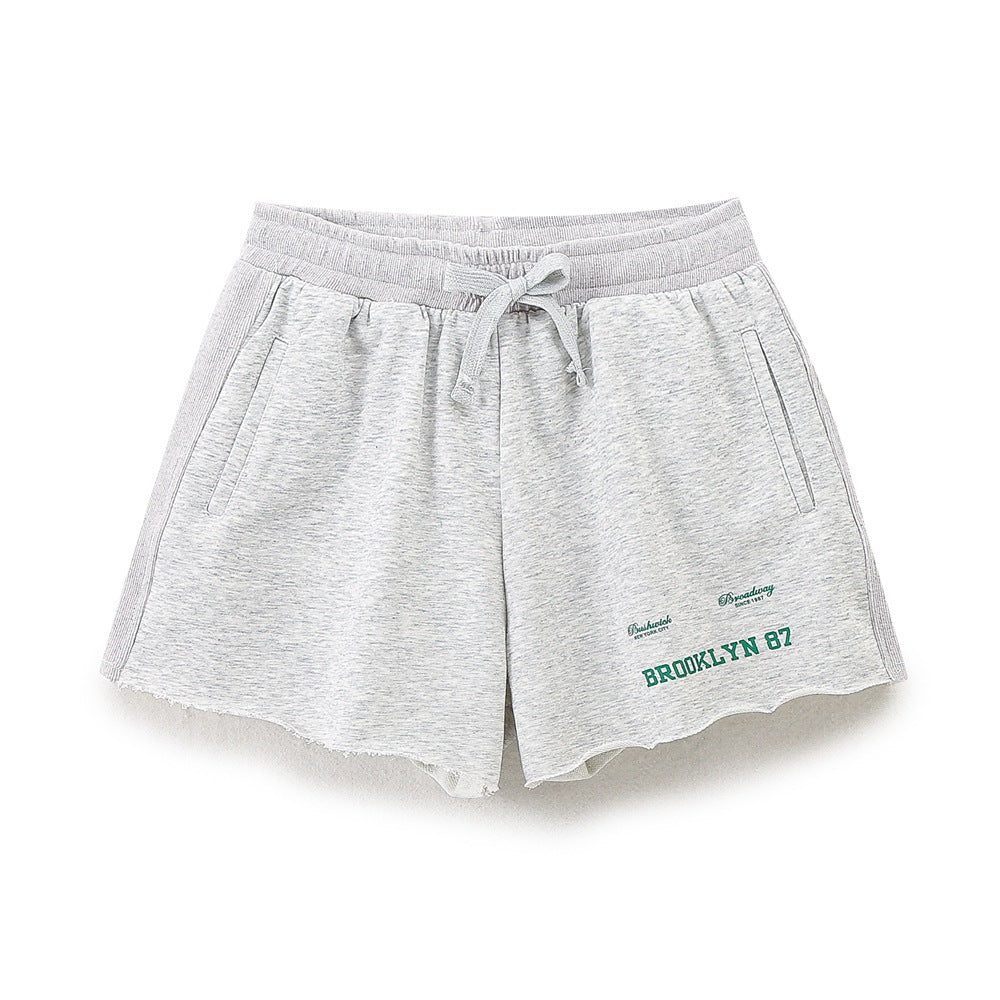 Dame avslappede fritidsshorts med elastisk linning og praktiske lommer Skjora
