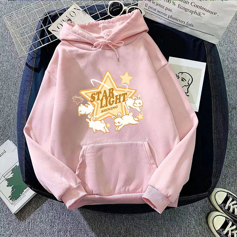 Damen Kapuzenpullover mit verspieltem Märchenmotiv Skjora
