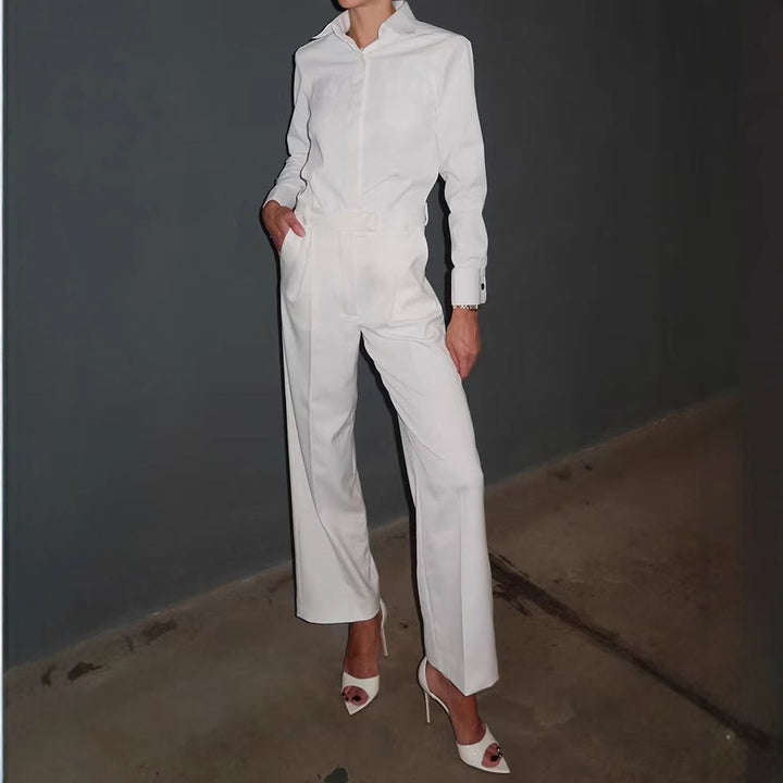 Dame Elegant Blusejakke med Cut-Out-design Skjora