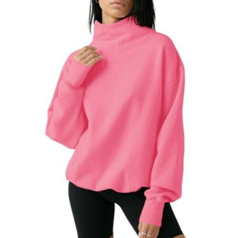 Kvinner Oversized Turtleneck Genser Skjora