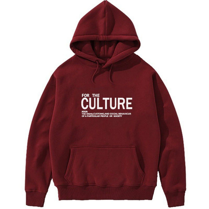 Damer hoodie med inspirerende kulturell trykk Skjora