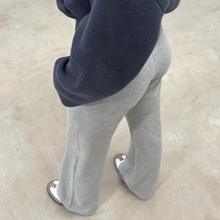 Dame Flared Sweatpants med elastisk liv og justerbar snor Skjora