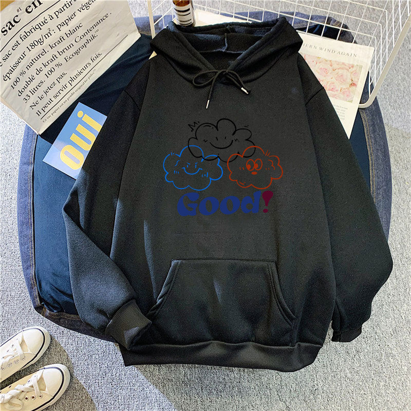 Damen Kapuzenpullover mit verspieltem Cloud-Design Skjora