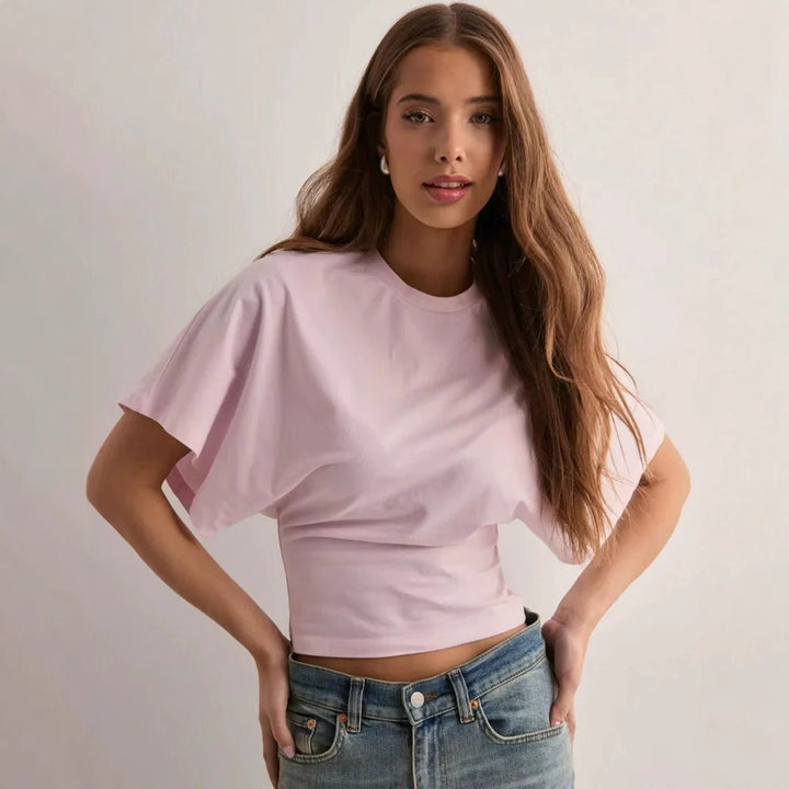 Damer Behagelig Oversized T-skjorte med moderne snitt Skjora
