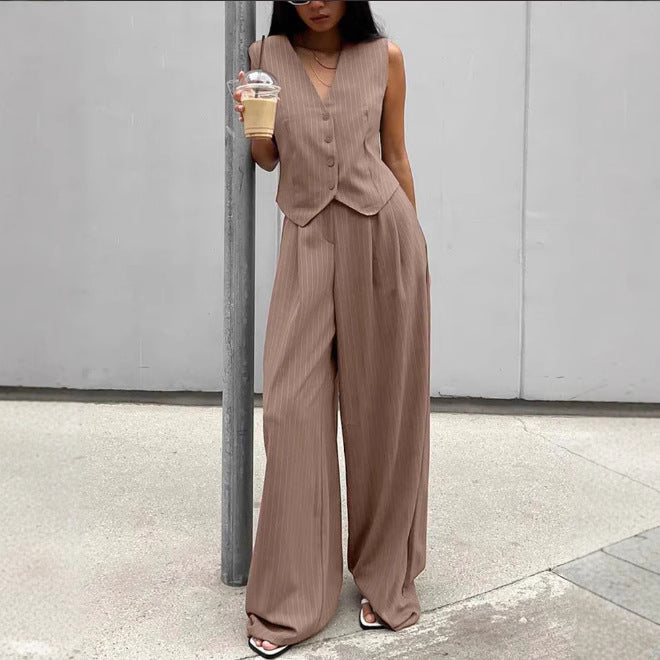 Damer uformell jumpsuit med elegant blazer Skjora