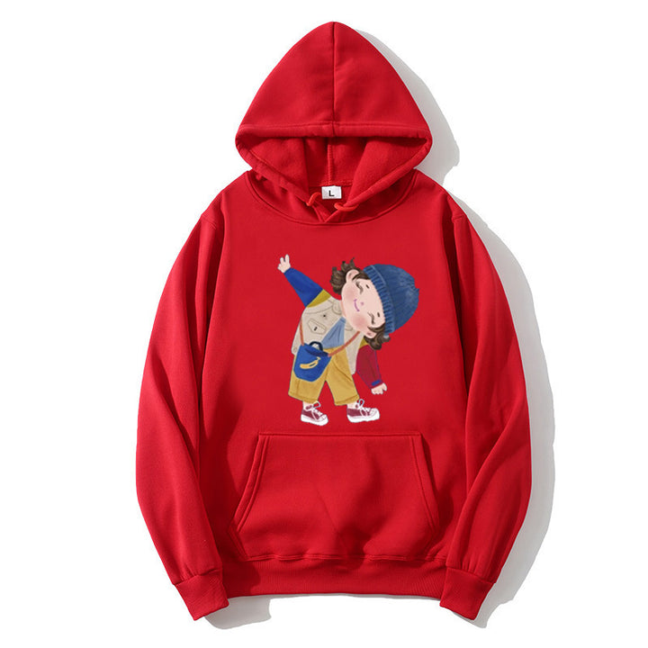 Damen Kapuzenpullover mit verspieltem Kinder-Design Skjora