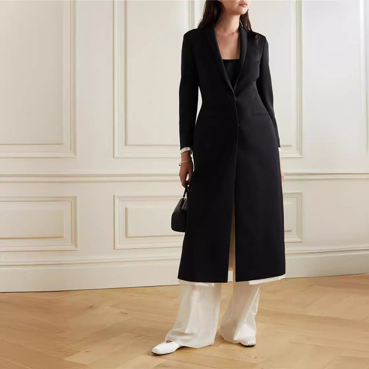 Dame elegant Dufflecoat med stilig revers Skjora