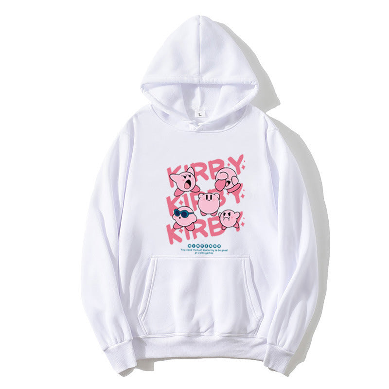 Damen Kapuzenpullover mit verspieltem Kirby-Motiv Skjora