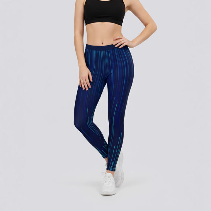 Damen Sportleggings mit stylischem Sternen-Design und hohem Bund Skjora