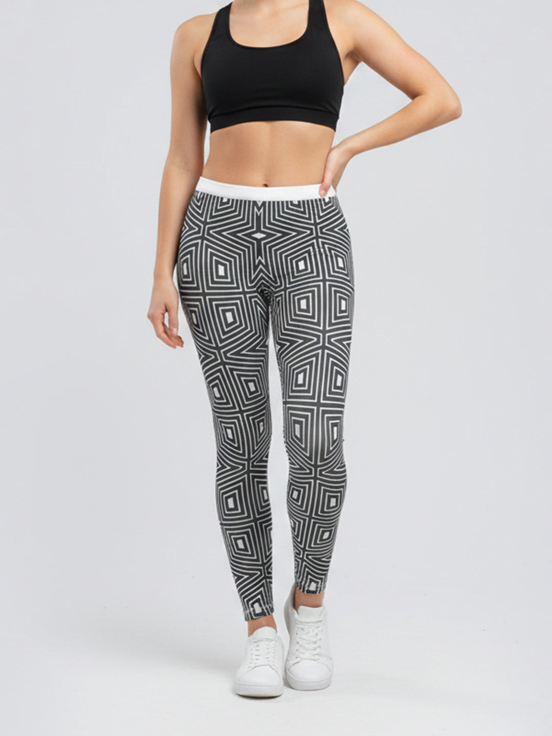 Damen Sportlegging mit stilvollem grafischen Design Skjora