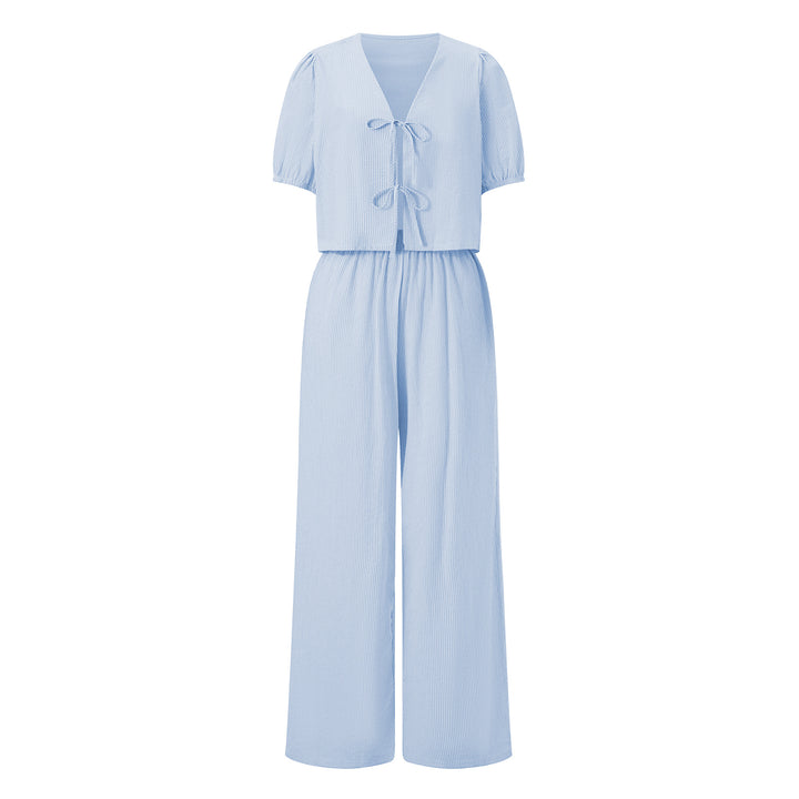 Dame luftig sommer-jumpsuit med rynkeding