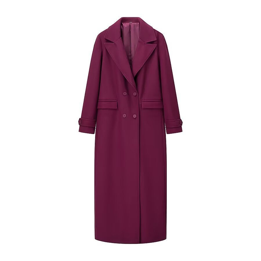 Kvinners elegante trench coat med dobbelspent design Skjora