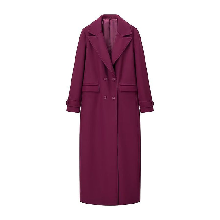Kvinners elegante trench coat med dobbelspent design Skjora