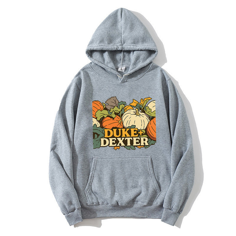 Women's Hoodie with Light Pumpkin Motif Skjora