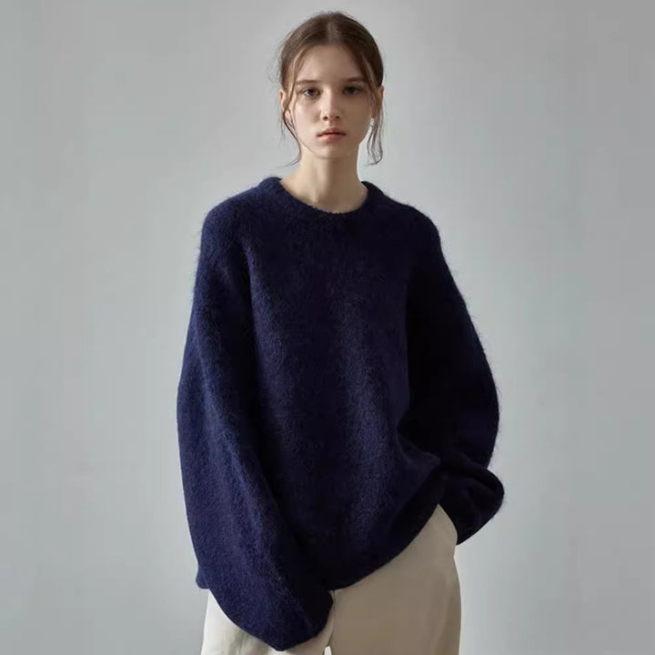 Damer Koseoversize-genser med mykt materiale Skjora