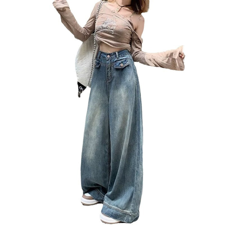 Kvinnenes vide jeans Skjora