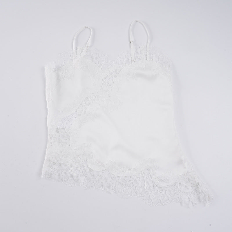 Dame spitze Cami-top med forførende detaljer Skjora