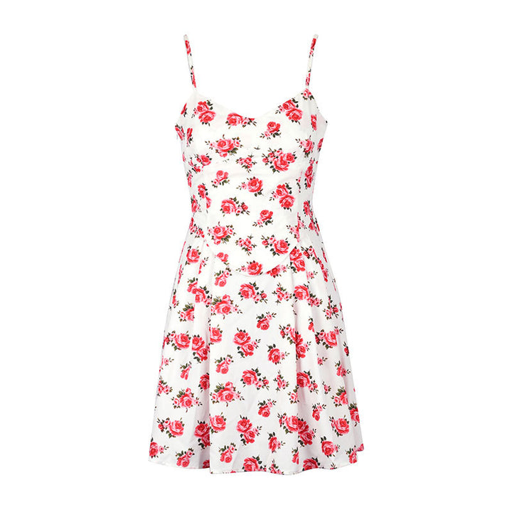 Dame Floral Kjole Skjora