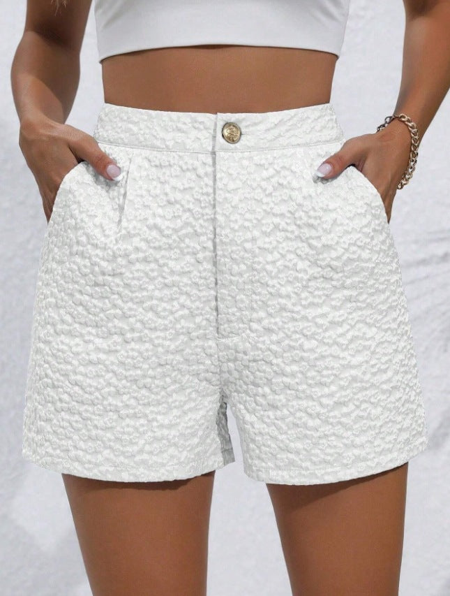 Dame Mote Shorts med Blomsterbroderi Skjora