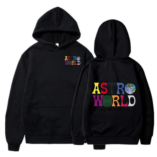 Damegens hoodie med lekent grafisk design og myk innside Skjora