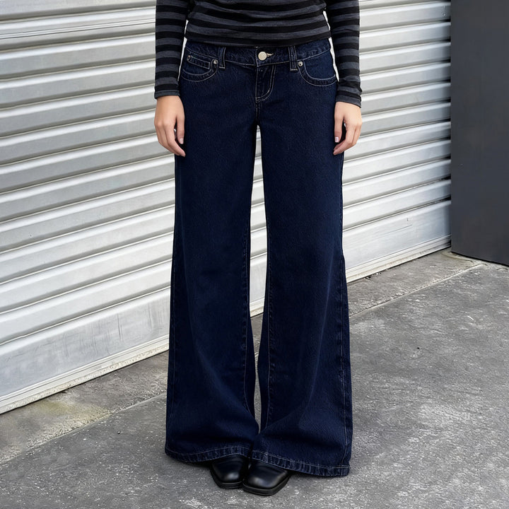 Dame Vide Jeans i avslappet snitt Skjora