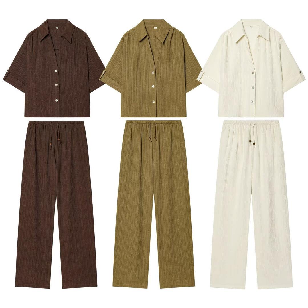 Dame casual bluse med strukturert stoff og overskårne skuldre Skjora