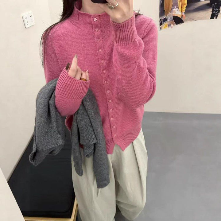 Kvinnes varm strikket cardigan Skjora