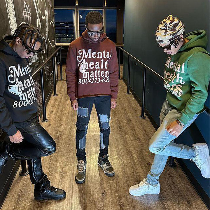 Kvinnes hettegenser med statement-trykk Skjora