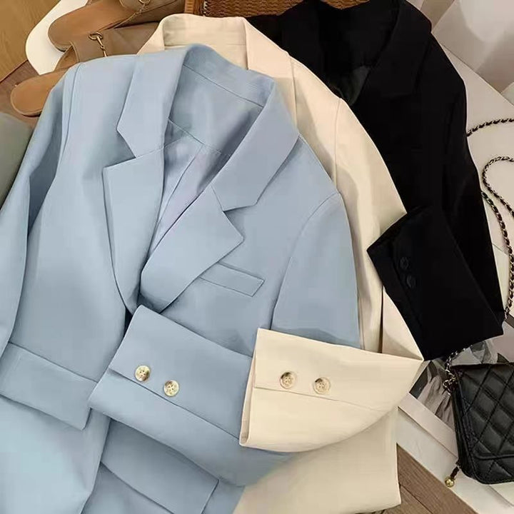 Dames elegant blazer med dobbelt knapplist Skjora
