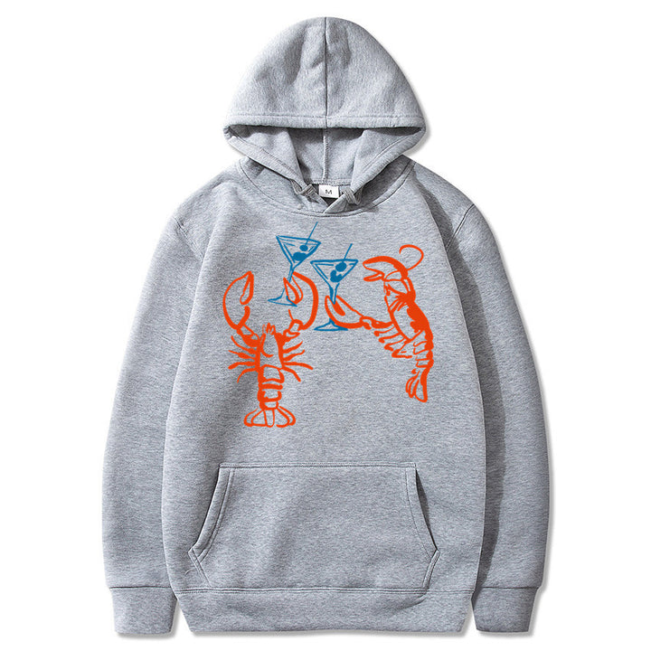 Dame hettegensere med leken hummerdesign Skjora