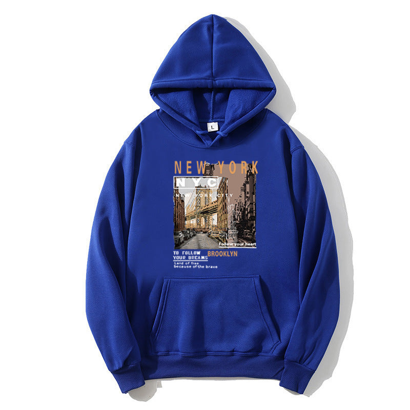 Damen Kapuzenpullover mit stylischem New York Druck Skjora