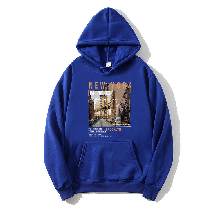 Damen Kapuzenpullover mit stylischem New York Druck Skjora