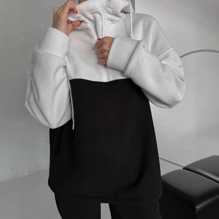 Dames sportieve sweatshirt en elastische joggingbroek set Skjora