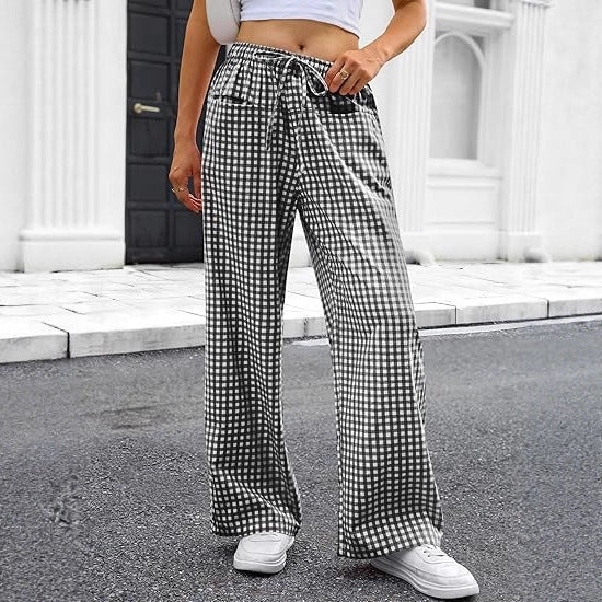 Lett Pantalon for kvinner med snor Skjora