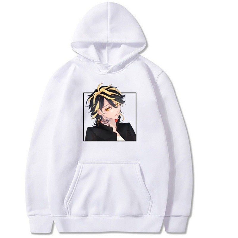 Dame hoodie med kunstnerisk design og behagelig passform Skjora