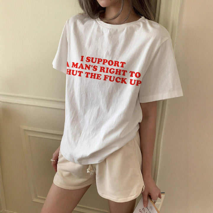 Damer oversized Bachelorette T-skjorte med eksklusiv print Skjora