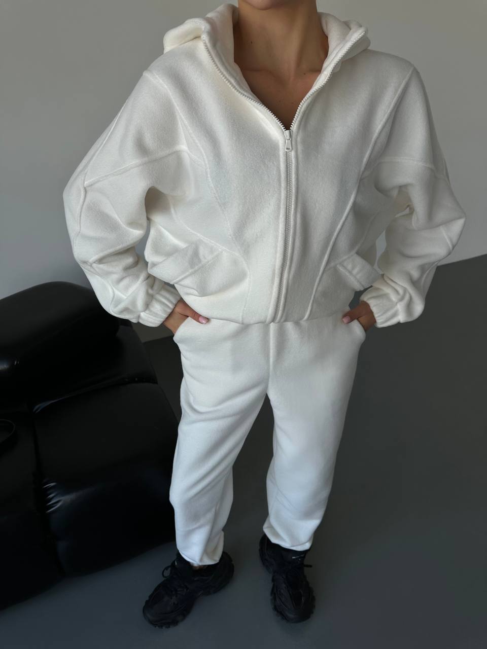 Kvinnes høykvalitets fleece joggedrakt Skjora