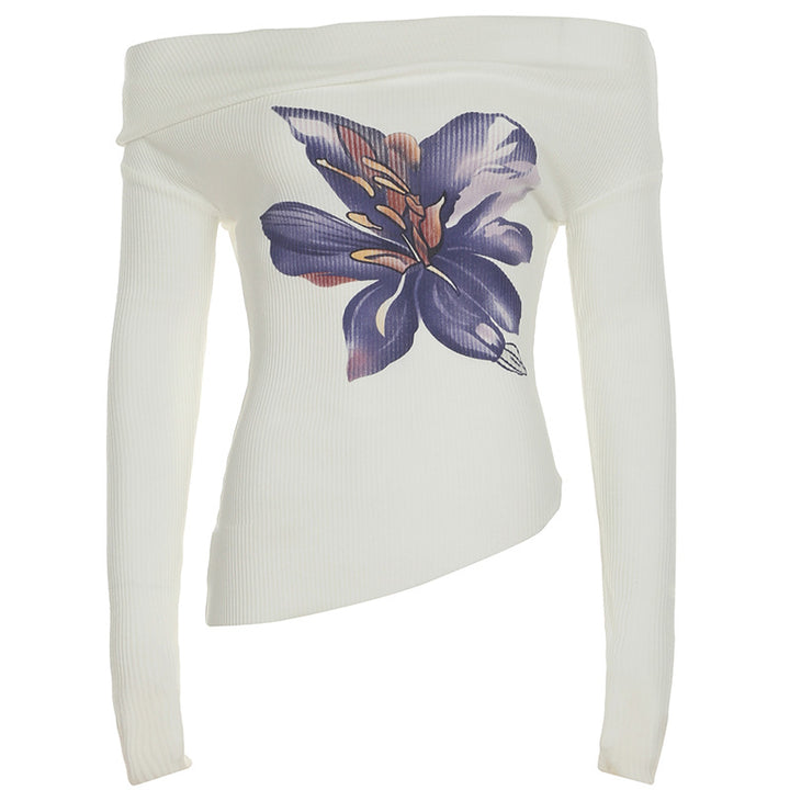 Damer Elegant Maxiskjørt med blomstrete detaljer og transparent understoff Skjora