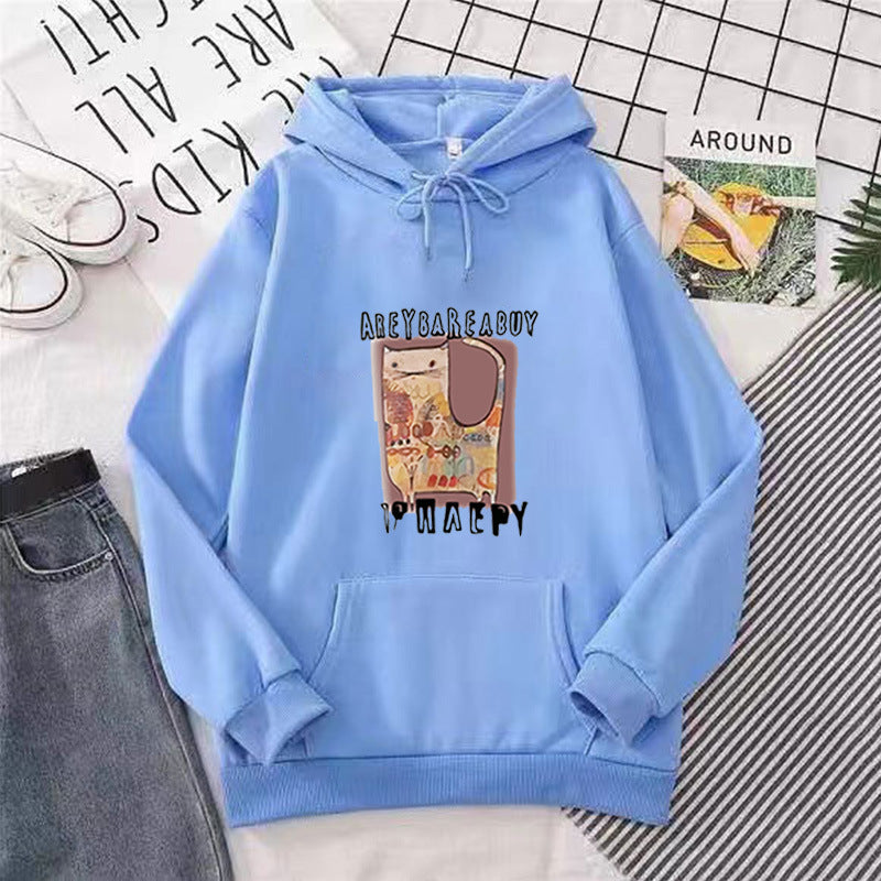 Dame hettegensere med kreativt grafisk motiv Skjora