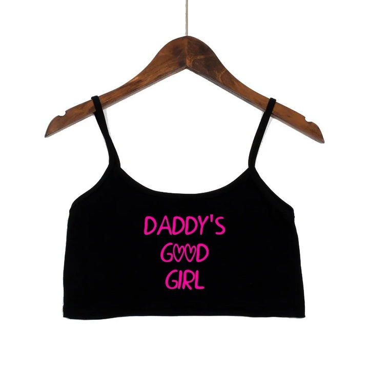 Damer moteriktig Crop-Top med dekorerte stropper Skjora