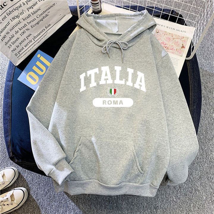 Women's hoodie with Italy print Skjora