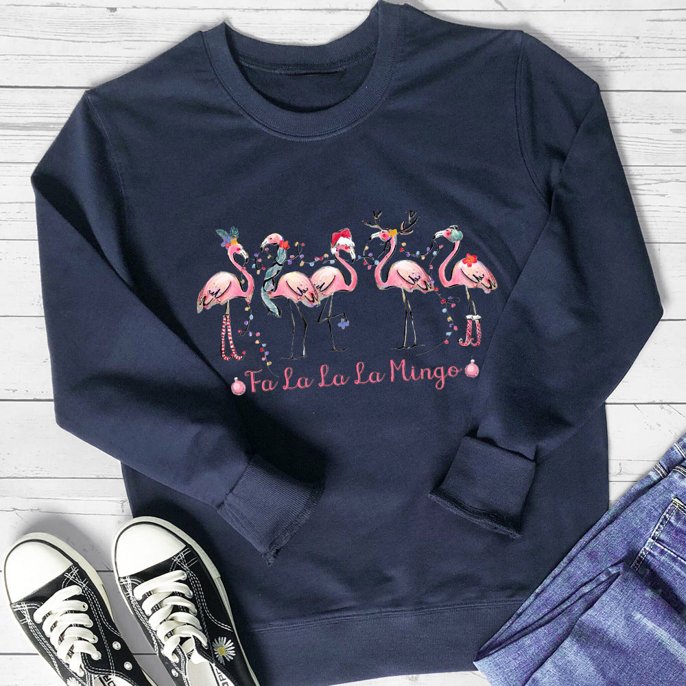 Damegenser med original flamingo-motiv og avslappet snitt Skjora