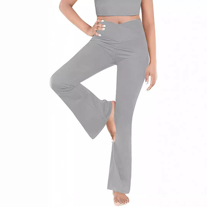 Dame casual bootcut leggings med høy midje og pustende materiale Skjora