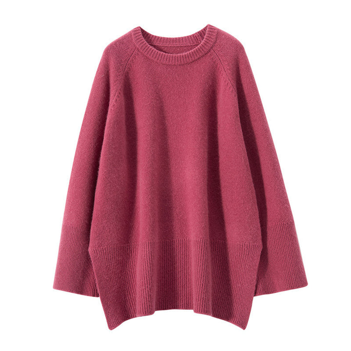 Kvinnes chunky strikkegenser med oversized design og voluminøse ermer Skjora