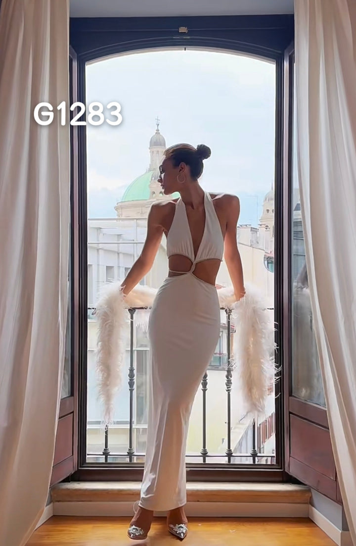 Damen Elegant Korsett-Bluse med gjennomsiktige ermer Skjora