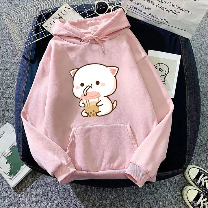 Damen Kapuzenpullover mit süßem Tiermotiv Skjora