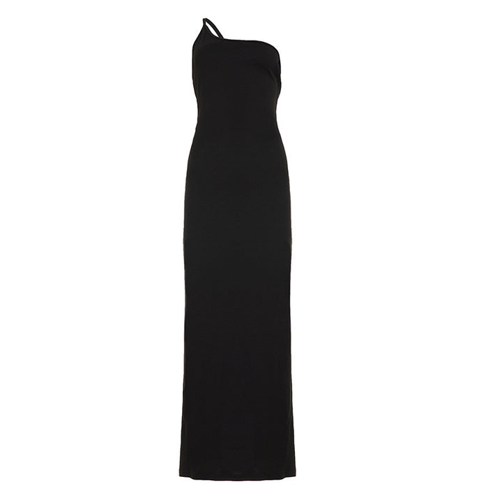Women's One-Shoulder Maxi Dress Skirt