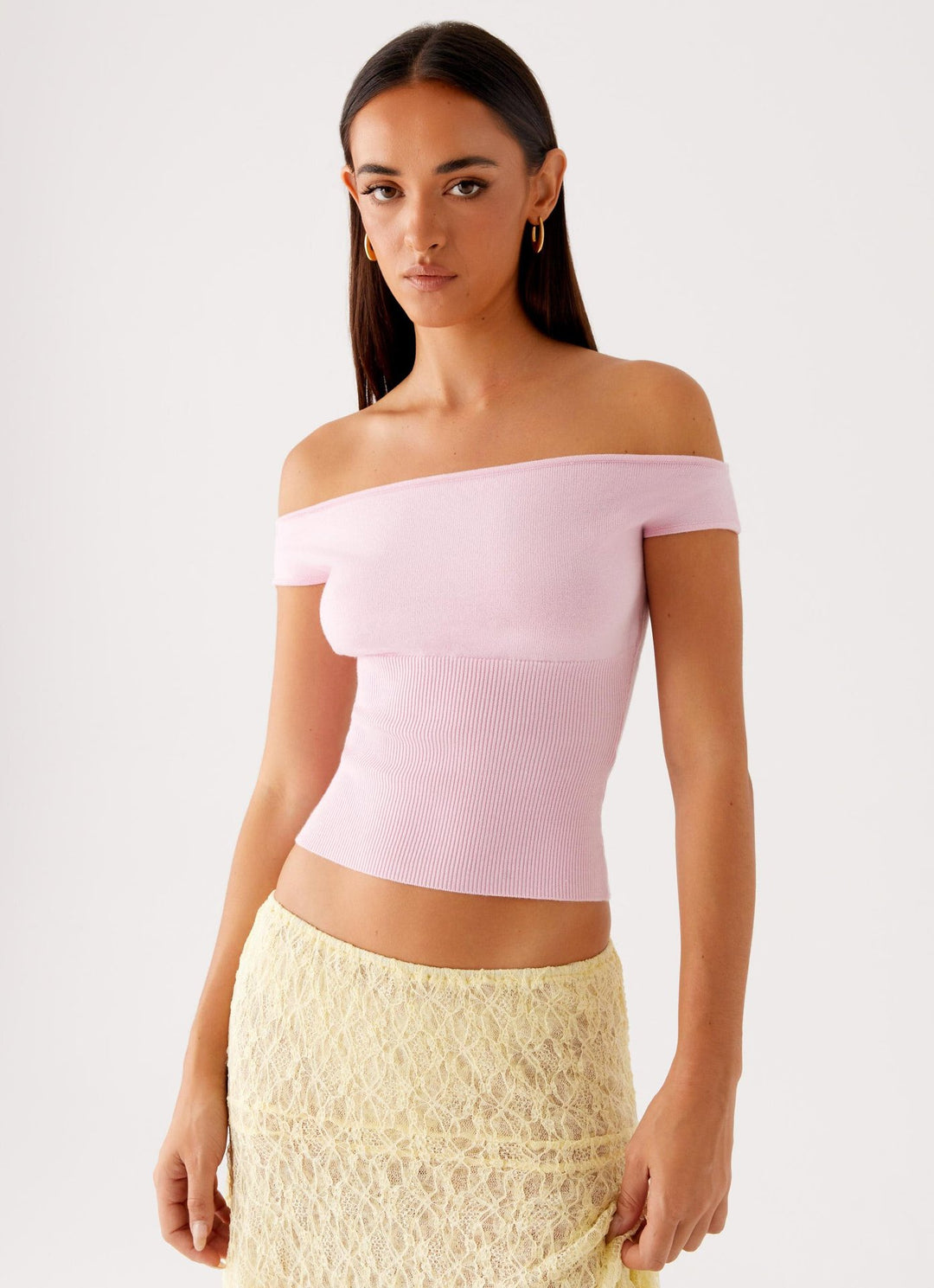 Damer Off-Shoulder Rippetopp Skjora